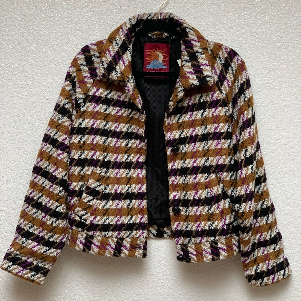 SCOTCH & SODA
Wool-Blend Houndstooth Jacket / Coat